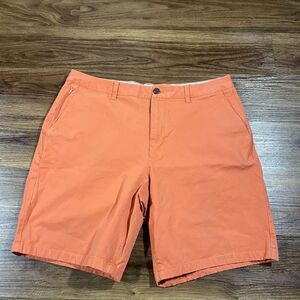 Bonobos Athletic 9 Inch Chino Shorts Orange Preppy Golf Cotton Men's Size 36